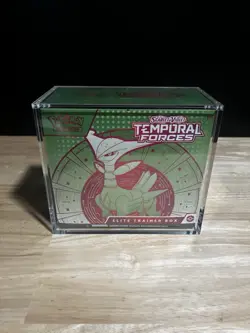 Pokemon ETB Temporal Forces (Green) Factory Sealed w/ Case - Image 1
