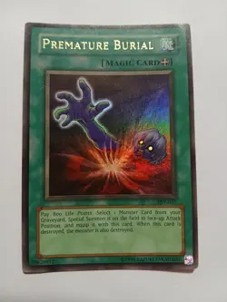 Yugioh Premature Burial Ultra Rare PSV-037 Played Magic Card V3 - Image 1