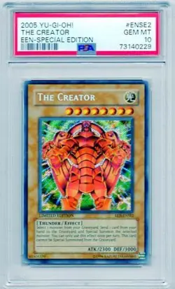 THE CREATOR YUGIOH EEN-ENSE2 SPECIAL EDITION HOLO PSA #73140229 GEM MINT 10 2005 - Image 1
