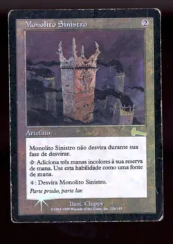Magic MTG Urza's Legacy FOIL PORTUGUESE Grim Monolith Monolito Sinistro HP - Image 1