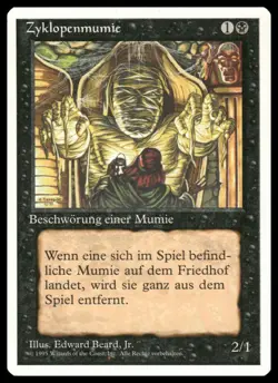 MTG Zyklopenmumic Cyclopean Mummy German Unlimited 4th Ed 1995 NM - Image 1