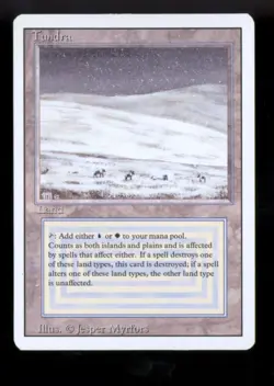 Magic MTG 3rd Edition Revised Tundra NEAR MINT NM *198 - Image 1
