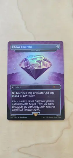 💎 ALL 7 Sonic Secret Lair / Magic MTG / Chaos Emerald / Lotus Petal Foil 💎 - Image 3