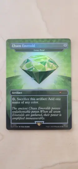 💎 ALL 7 Sonic Secret Lair / Magic MTG / Chaos Emerald / Lotus Petal Foil 💎 - Image 5
