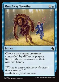 Run Away Together x4 4x Foundations NM MTG - Image 1