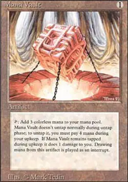 Magic MTG 3rd Edition Revised Mana Vault MODERATELY PLAYED MP - Image 1