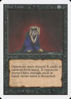 Magic MTG Unlimited Mind Twist NEAR MINT NM - Image 1