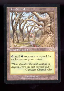 Magic MTG Urza's Saga Gaea's Cradle LIGHTLY PLAYED LP *311 - Image 1