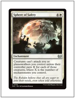 1x Sphere of Safety, Duskmourn Commander, Magic MTG NM - Image 1