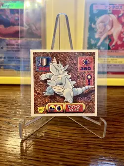 Pokemon Japanese Amada Rhydon No. 315 Vintage Sticker NM - Image 1