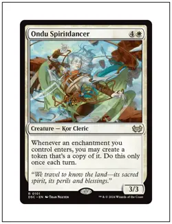 1x Ondu Spiritdancer, Duskmourn Commander, Magic MTG NM - Image 1