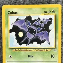 VTG Pokemon Neo Revelation Zubat 59/64 Common NM - Image 3