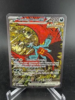 Pokemon 2025 Prismatic Evolutions Roaring Moon ex 162/131 SIR Special Rare NM - Image 1