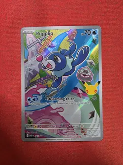Nintendo Pokemon TCG Popplio 045 Promo Holo Basic 70 HP English 2026 - Image 2