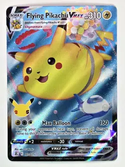 Pokemon Flying Pikachu VMAX 007/025 Celebrations Ultra Rare NM - Image 1