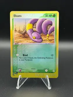 Ekans 64/100 Common Sandstorm Pokemon Reverse Holo Heavily Played - Image 1