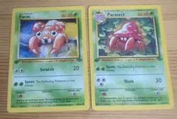Paras 59/64 Parasect 41/64 - 1st Edition - Jungle - Pokemon TCG - 1999 - Image 1