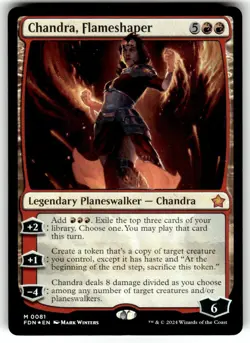Chandra, Flameshaper Foil - Foundations MTG-NM - Image 1