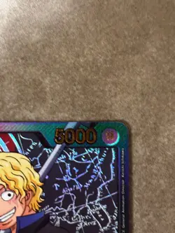 One Piece Card Game Sabo Leader Parallel OP05 001 Gold Text - Image 4