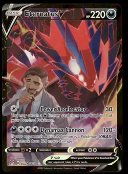 Pokemon Cards Eternatus V TG21/TG30 Lost Origin Trainer Gallery Holo V Rare NM - Image 1
