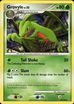 Grovyle Uncommon Stormfront 39/100 Grass Pokemon Card - Image 1
