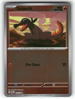 Salandit 015/088 Reverse Holo Perfect Order Pokemon TCG - Image 1