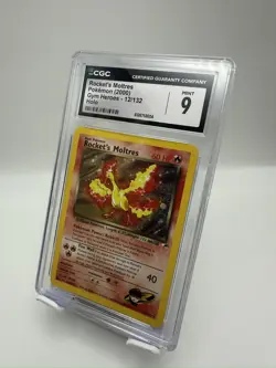 Pokemon TCG vintage Rocket's Moltres 012/132 Gym Heroes Holo - CGC 9 ✨MINT✨ - Image 2