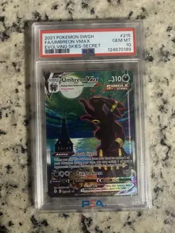 Pokemon Umbreon VMAX Alt Art Secret Rare 215/203 Evolving Skies PSA 10 - Image 4