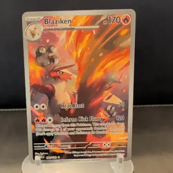 Pokemon TCG - Blaziken - Illustration Rare SV10: Destined Rivals 192/182 NM - Image 1