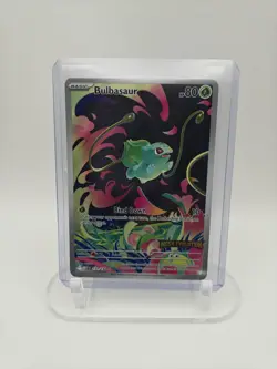BULBASAUR 2025 POKEMON MEGA EVOLUTION STAMP ILLUSTRATION RARE #133/132 - Image 1