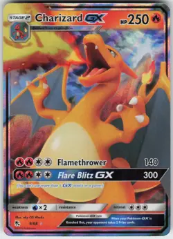 CHARIZARD GX 9/68 HOLO HIDDEN FATES POKEMON GX RARE NM - Image 1