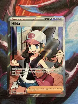 Hilda 164/086 SV: White Flare Holo Trainer Pokemon TCG Ultra Rare Card - Image 1