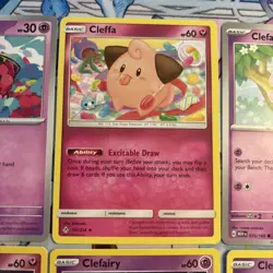 Pokemon Cleffa, Clefairy, Clefable 9 Card Collection - Non-holo - Image 3