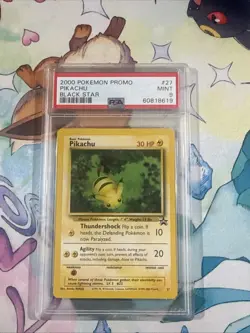 2000 POKEMON PROMO PIKACHU BLACK STAR #27 - Image 1