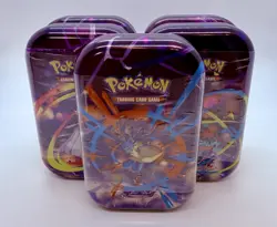 Pokemon TCG: Mega Evolution ( 5 PCS ) Mega Hero Tins - Brand New Factory Sealed - Image 1