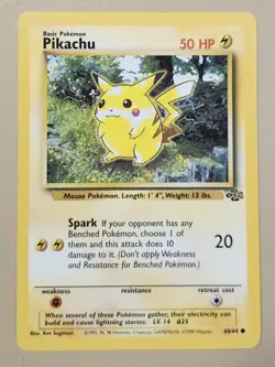 1999 Pokemon WOTC Jungle Pikachu Common 60/64 JPk004 - Image 1