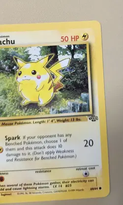 1999 Pokemon WOTC Jungle Pikachu Common 60/64 JPk004 - Image 5