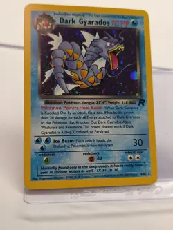 Dark Gyarados 8/82 MP Vintage Pokemon Team Rocket Holo - Image 2