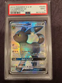 Umbreon GX Hidden Fates SV69/SV94 PSA 9 Pokemon Card - Image 1