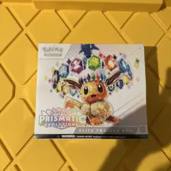Pokemon Prismatic Evolutions ETB Eevee English Factory Sealed (Slight Damage) - Image 1
