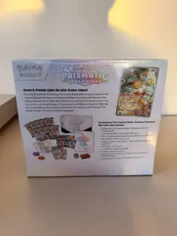 Pokemon TCG Prismatic Evolutions Elite Trainer Box ETB Factory Sealed SMALL HOLE - Image 3