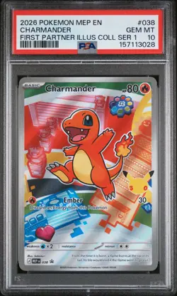 Charmander 038 - Pokemon First Partner Illustration Series 1 Promo - PSA 10 - Image 1