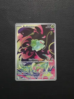 Pokemon Bulbasaur Full Art Holo Illustration Rare Me01: Mega Evolution 133/132 - Image 1