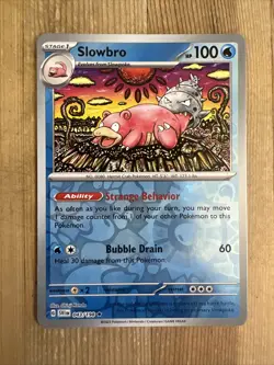 Pokemon TCG Slowbro Scarlet & Violet Base Set 043/198 Reverse Holo Holo Rare - Image 1