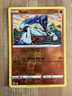Pokemon TCG Sawk Sword & Shield: Brilliant Stars 081/172 Reverse Holo Common - Image 1
