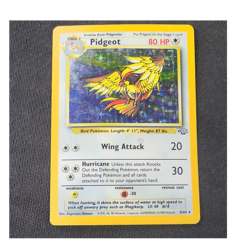 Pokemon Pidgeot 80 HP Jungle Holo Rare Unlimited Stage 2 8/64 English 1999 - Image 1