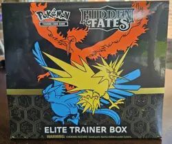 Pokemon TCG Sun & Moon Hidden Fates ETB Elite Trainer Box English 2019 10 Packs - Image 1