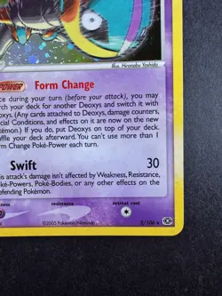 2005 Pokemon Deoxys EX Emerald Holo 2/106 - Image 5