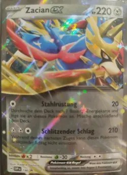 Pokemon Zacian EX Deutsch SVP DE 198 Promo Near Mint - Image 1