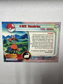 Dodrio #85 2000 Topps TV Animation Blue Logo LP Non Holo Vintage Pokemon Card - Image 2